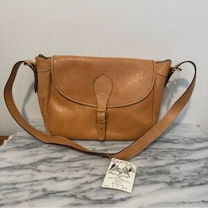 natural leather saddle bag
"Carta D'Identita" ITALY For Sacks Fifth Avenue NWT